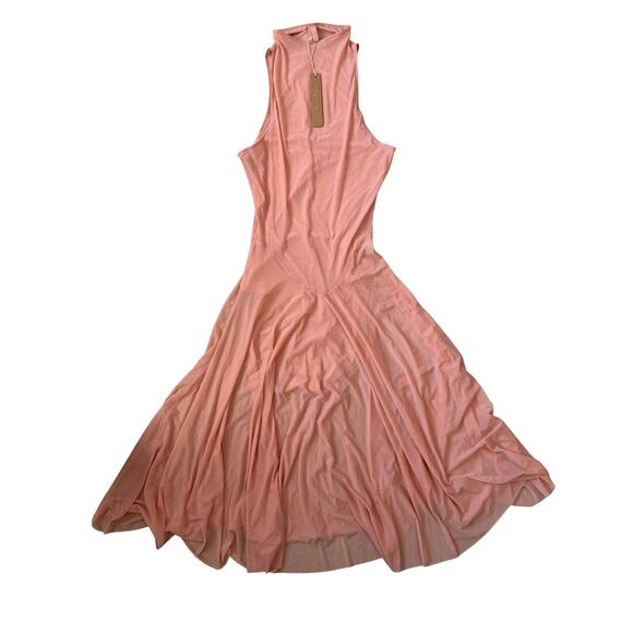 NWT SKIMS Milky Sheer High Neck Midi Dress – Desert Clay – Size XS – Retail $108 - Picture 5 of 9